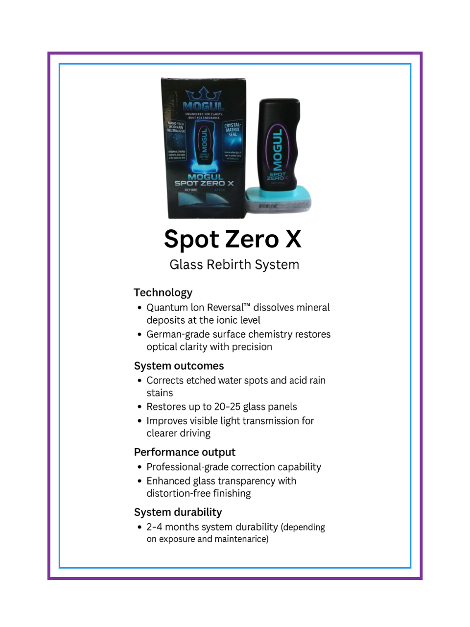 Mogul X: Spot Zero X