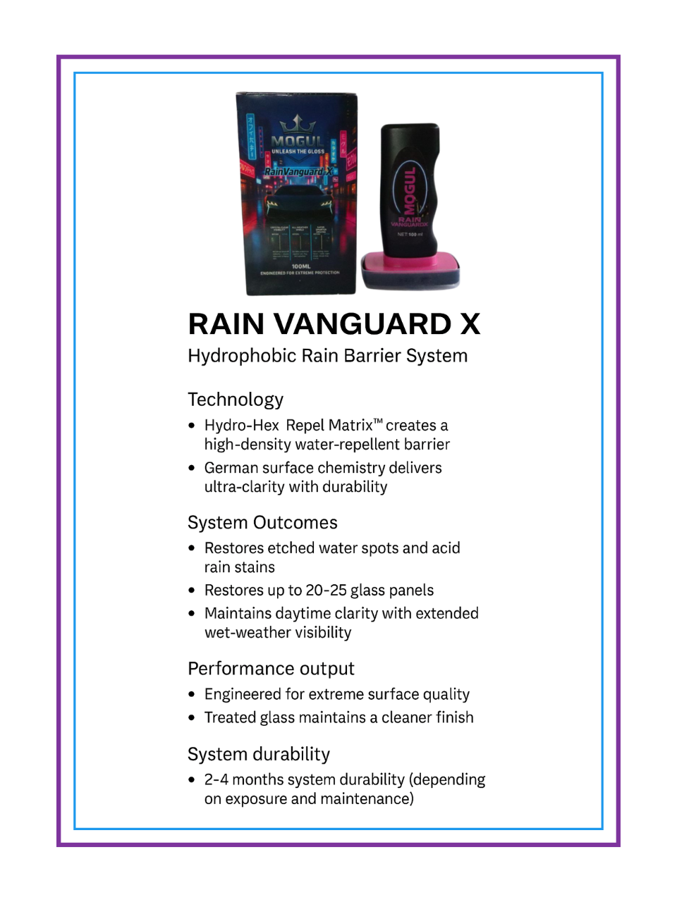 Mogul X: Rain Vanguard X